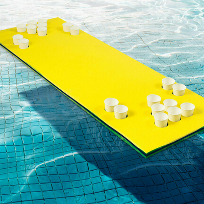 1m*2m 穴が開いた浮遊水泳マット 泡 浴池の日焼け プール用浮遊物
