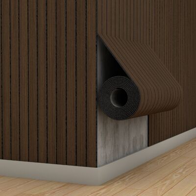 福祉の家の装飾のためのIXPEの泡層が付いている柔らかい木のスラット壁パネル