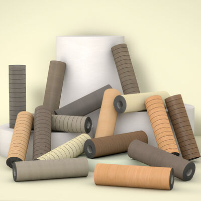 IXPE衝撃吸収層と木目デザインを備えた自己粘着3Dフォーム壁紙、断熱用